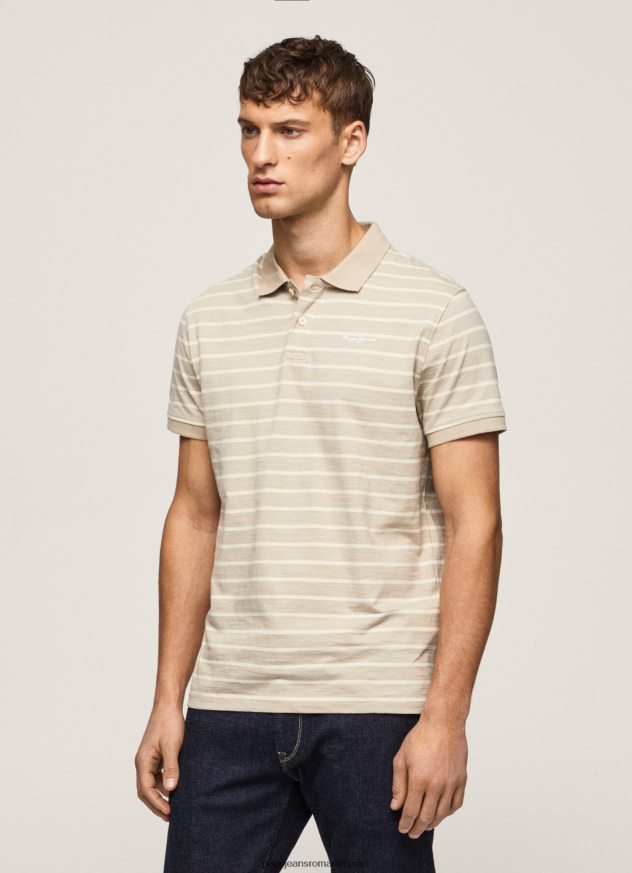 tricou polo cu imprimeu în dungi bărbați Pepe Jeans malţ 6Z0R461093 - imagine 3