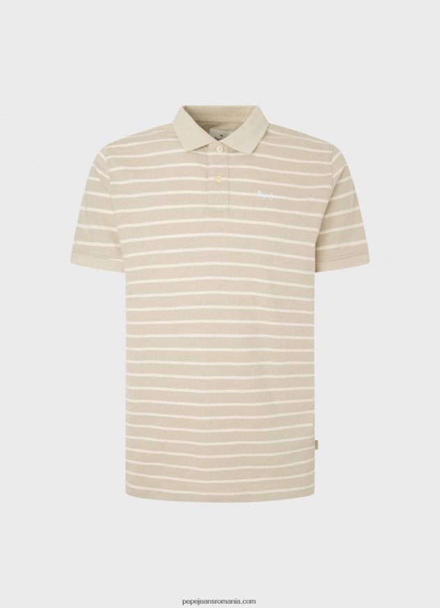 tricou polo cu imprimeu în dungi bărbați Pepe Jeans malţ 6Z0R461093 - imagine 5