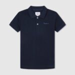 tricou polo cu logo brodat piqué băiat Pepe Jeans dulwich 6Z0R461673