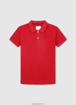 tricou polo cu logo brodat piqué băiat Pepe Jeans dulwich 6Z0R461673 - imagine 3