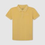 tricou polo cu logo brodat piqué băiat Pepe Jeans strălucire 6Z0R461665