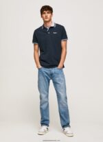 tricou polo cu logo brodat piqué bărbați Pepe Jeans dulwich 6Z0R461076 - imagine 2