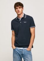 tricou polo cu logo brodat piqué bărbați Pepe Jeans dulwich 6Z0R461076 - imagine 3