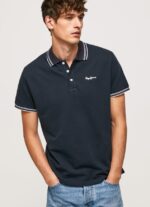 tricou polo cu logo brodat piqué bărbați Pepe Jeans dulwich 6Z0R461076 - imagine 4