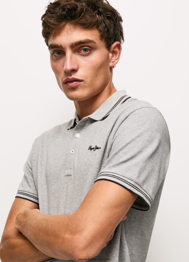 tricou_polo_cu_logo_brodat_pique_barbati_pepe_jeans_marna_cenusie_6z0r461077.jpg tricou polo cu logo brodat piqué bărbați Pepe Jeans marnă cenușie 6Z0R461077 - imagine 1