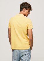 tricou polo cu logo brodat piqué bărbați Pepe Jeans strălucire 6Z0R461081 - imagine 4