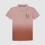 tricou polo piqué decolorat băiat Pepe Jeans portocala de dovleac 6Z0R461668