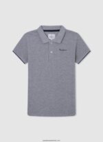 tricou polo piqué decolorat băiat Pepe Jeans portocala de dovleac 6Z0R461668 - imagine 4