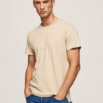 tricou simplu din bumbac bărbați Pepe Jeans malţ 6Z0R46996