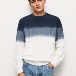 Tricou tricot cablu perseo bărbați Pepe Jeans alb 6Z0R46851