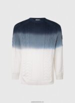 Tricou tricot cablu perseo bărbați Pepe Jeans alb 6Z0R46851 - imagine 5