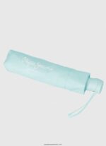 umbrelă automată pliabilă macy femei Pepe Jeans albastru deschis 6Z0R46789 - imagine 2